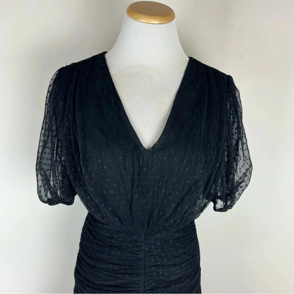 ENDLESS ROSE black Revolve Tulle ruched puff sleeve dress Size S - Picture 6 of 10